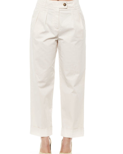 Peserico Beige Cotton Jeans & Pants