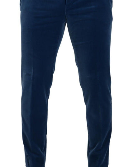 Dolce & Gabbana Blue SICILIA Velvet Slim Fit 2 Piece Suit