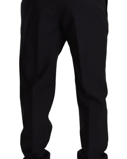 Dolce & Gabbana Blue GOLD Wool Single Breasted 2 Piece Suit