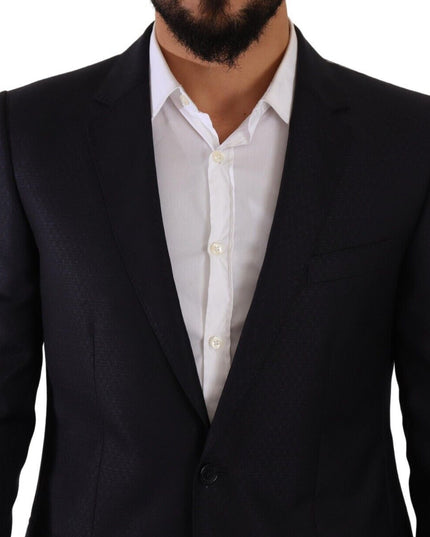 Dolce & Gabbana Blue MARTINI Slim fit 2 Piece Coat Suit