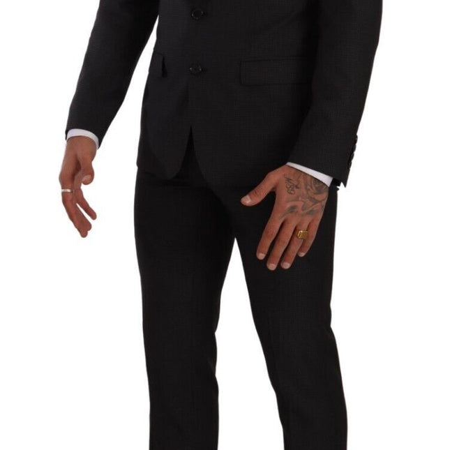 Dolce & Gabbana Black MARTINI Single Breasted 2 Piece Suit