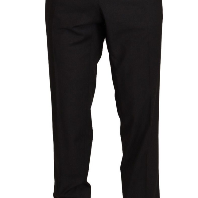 Dolce & Gabbana Gray Wool Formal Tuxedo Trouser Dress Pants