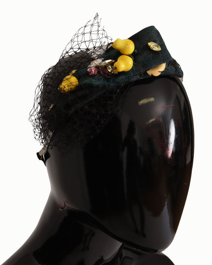 Dolce & Gabbana Purple Crystal Diadem Headband Lemons Sicily Tiara