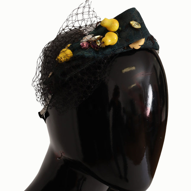 Dolce & Gabbana Purple Crystal Diadem Headband Lemons Sicily Tiara