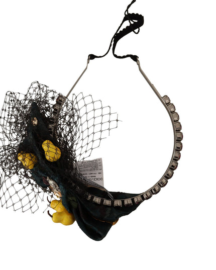 Dolce & Gabbana Purple Crystal Diadem Headband Lemons Sicily Tiara