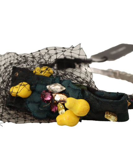 Dolce & Gabbana Purple Crystal Diadem Headband Lemons Sicily Tiara