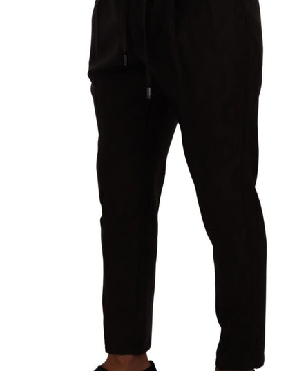 Dolce & Gabbana Bordeaux Wool Men Skinny Trouser Pants