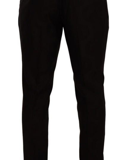 Dolce & Gabbana Bordeaux Wool Men Skinny Trouser Pants
