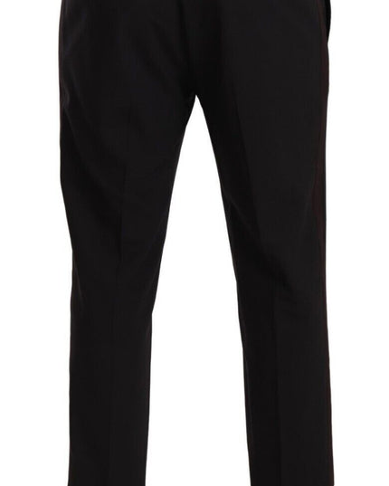 Dolce & Gabbana Gray Bordeaux Wool Trouser Dress Pants