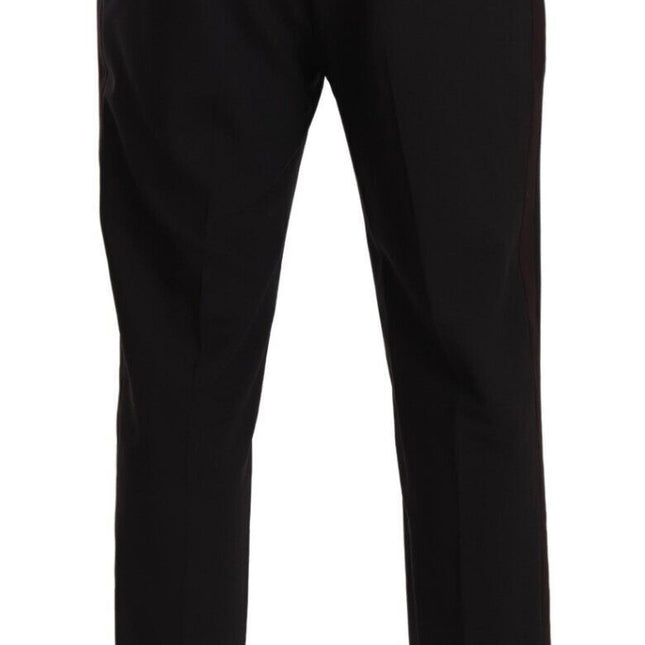 Dolce & Gabbana Gray Bordeaux Wool Trouser Dress Pants