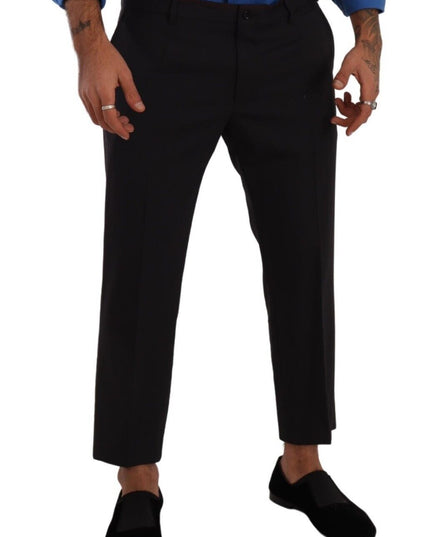Dolce & Gabbana Gray Bordeaux Wool Trouser Dress Pants