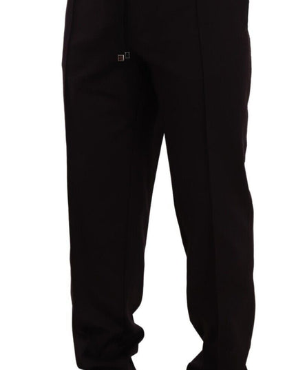 Dolce & Gabbana Bordeaux Cotton Mens Skinny Trouser Pants