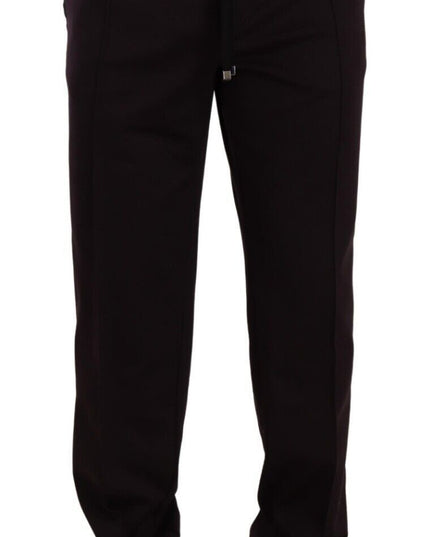 Dolce & Gabbana Bordeaux Cotton Mens Skinny Trouser Pants