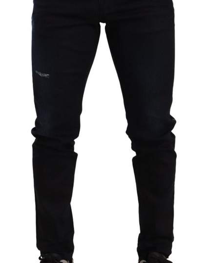 Dolce & Gabbana Blue Cotton Stretch Skinny Denim Trouser Jeans