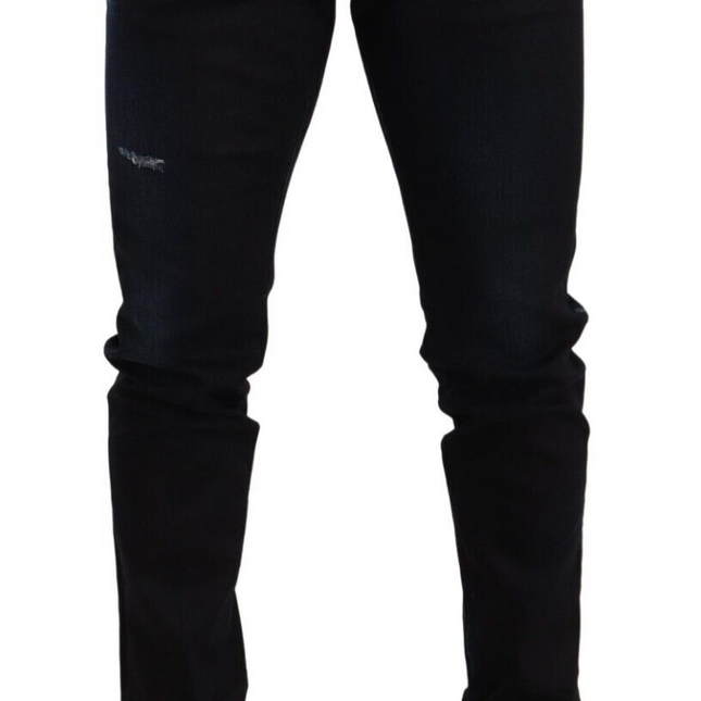 Dolce & Gabbana Blue Cotton Stretch Skinny Denim Trouser Jeans