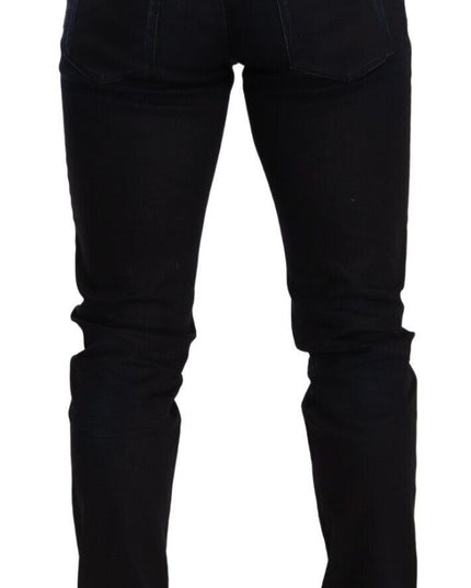 Dolce & Gabbana Blue Cotton Stretch Skinny Denim Trouser Jeans