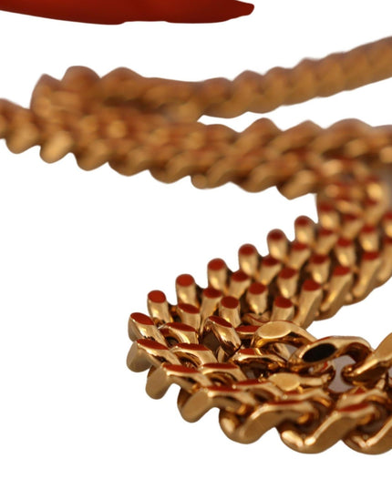 Versace Red Nappa Leather Medusa Round Crossbody Bag