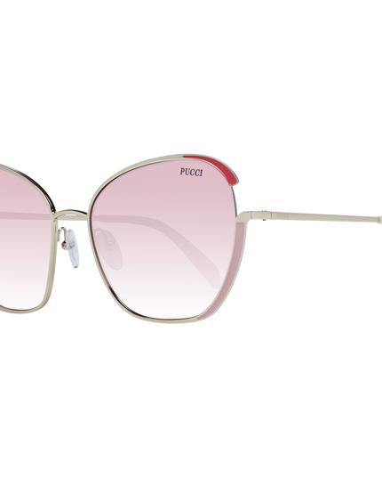 Emilio Pucci Gold Metal Sunglasses