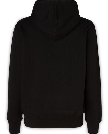 Versace Jeans Stunning Hooded Black Cotton Sweatshirt