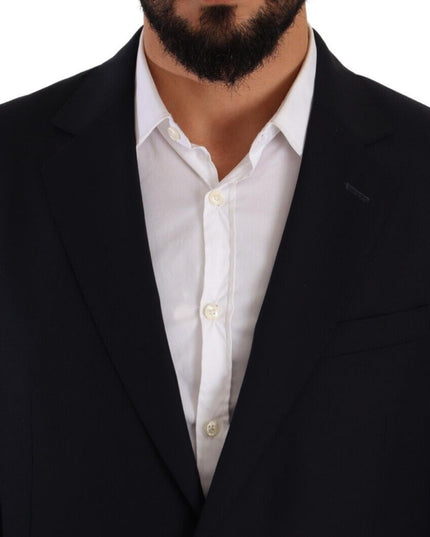 Domenico Tagliente Blue Polyester Single Breasted Formal Suit