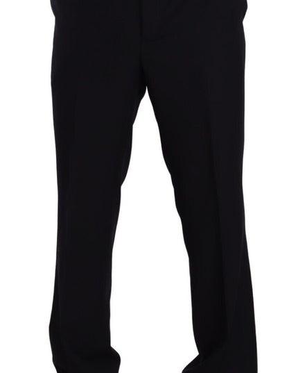 Domenico Tagliente Blue Polyester Single Breasted Formal Suit