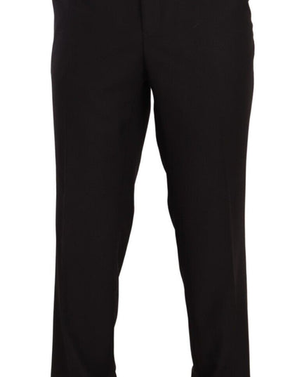 Domenico Tagliente Gray Polyester Single Breasted Formal Suit