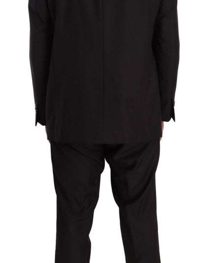 Domenico Tagliente Gray Polyester Single Breasted Formal Suit