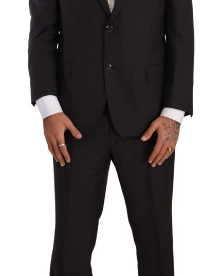 Domenico Tagliente Dark Gray Single Breasted Formal Suit