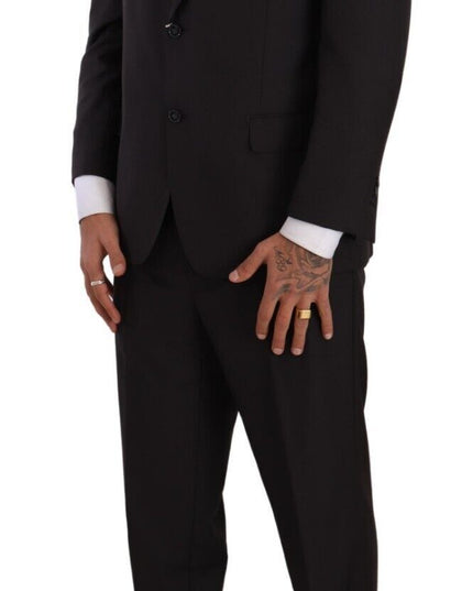 Domenico Tagliente Dark Gray Single Breasted Formal Suit