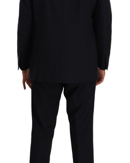 Domenico Tagliente Blue Polyester Single Breasted Formal Suit