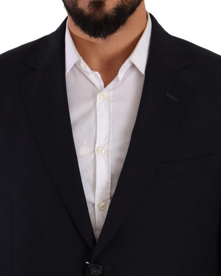 Domenico Tagliente Blue Polyester Single Breasted Formal Suit