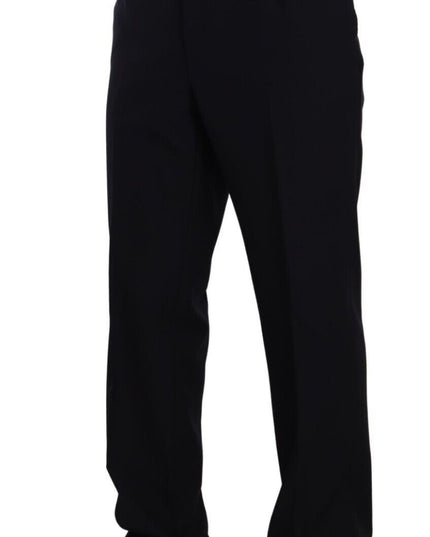 Domenico Tagliente Blue Polyester Single Breasted Formal Suit