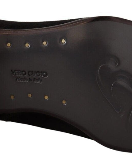 Dolce & Gabbana Black Suede Leather Chelsea Mens Boots Shoes