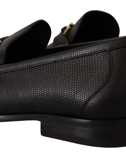 Salvatore Ferragamo Elegant Black Calf Leather Loafers