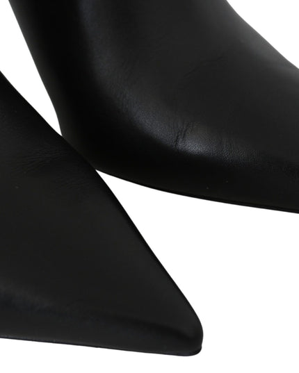 Jimmy Choo Elegant Black Gold Leather Pumps