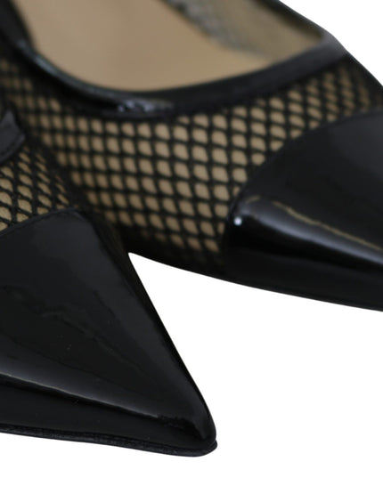 Jimmy Choo Chic Patent Mesh Pointed Pumps