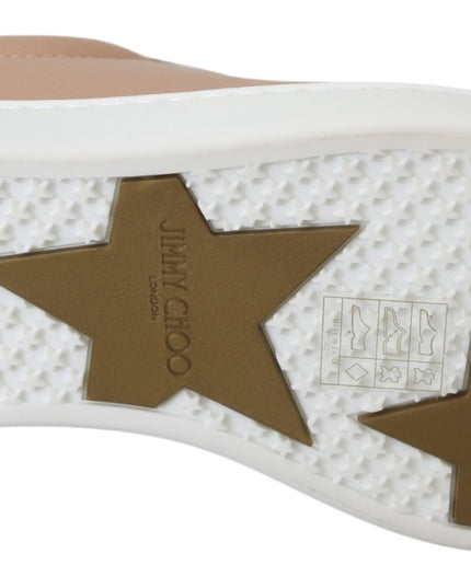 Jimmy Choo Powder Pink Nappa Leather Sneakers