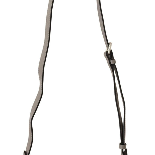 Karl Lagerfeld Light Grey Leather Crossbody Bag