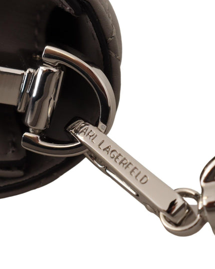 Karl Lagerfeld Light Grey Leather Crossbody Bag