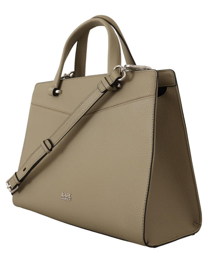 Karl Lagerfeld Sage Green Leather Tote Bag