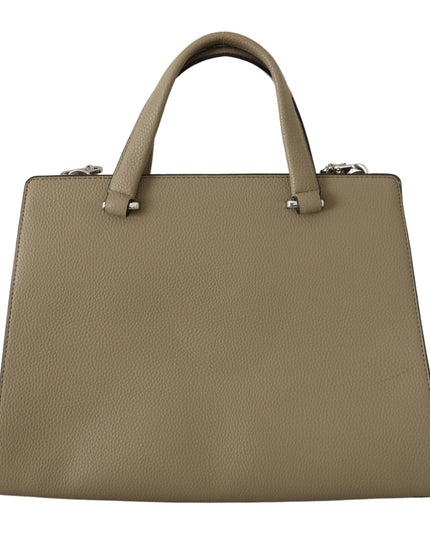 Karl Lagerfeld Sage Green Leather Tote Bag