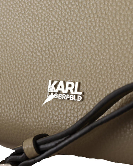 Karl Lagerfeld Sage Green Leather Tote Bag
