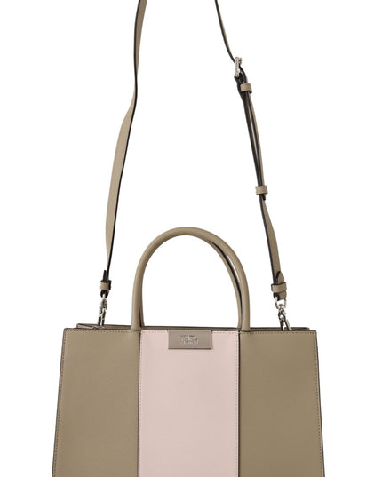 Karl Lagerfeld Sage Green Polyurethane Tote Shoulder Bag