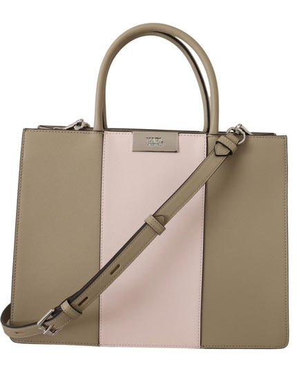 Karl Lagerfeld Sage Green Polyurethane Tote Shoulder Bag