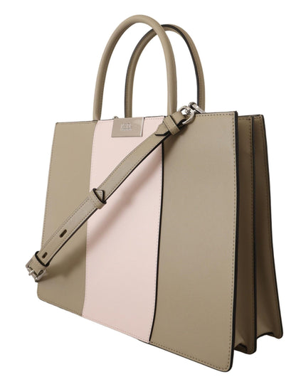 Karl Lagerfeld Sage Green Polyurethane Tote Shoulder Bag