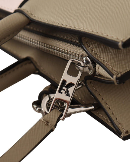 Karl Lagerfeld Sage Green Polyurethane Tote Shoulder Bag