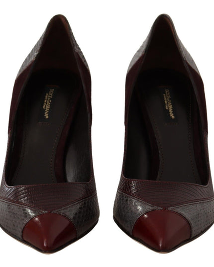 Dolce & Gabbana Multicolor Exotic Leather Heels Pumps Shoes
