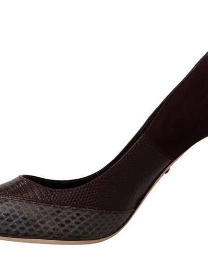 Dolce & Gabbana Multicolor Exotic Leather Heels Pumps Shoes