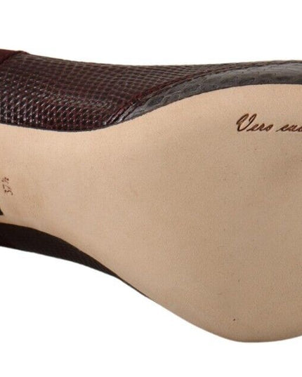 Dolce & Gabbana Multicolor Exotic Leather Heels Pumps Shoes