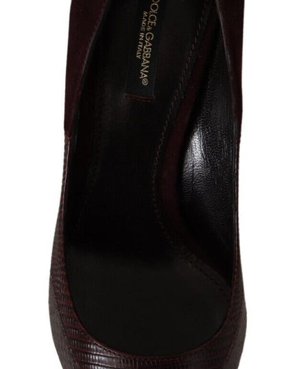 Dolce & Gabbana Multicolor Exotic Leather Heels Pumps Shoes